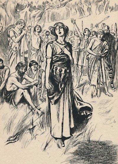 Regina Boadicea e i suoi soldati, c1907 da Unbekannt