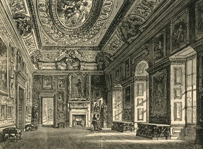 Sala da disegno della Regina Carolina, Kensington Palace, c1876 da Unbekannt