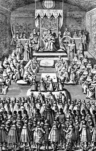 Regina Elisabetta I in Parlamento, XVI secolo da Unbekannt