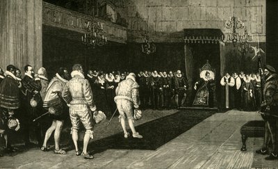 La regina Elisabetta riceve gli ambasciatori francesi dopo il massacro di San Bartolomeo, 1890 da Unbekannt