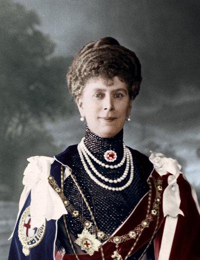 Regina Mary, consorte di Re Giorgio V del Regno Unito, c1910s da Unbekannt
