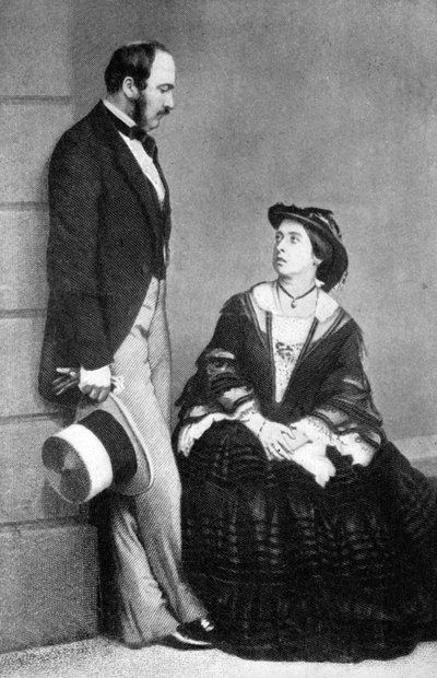 Regina Vittoria e il principe consorte, 1860 da Unbekannt
