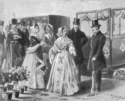 Il primo viaggio in treno della regina Vittoria, da Slough a Paddington, 13 giugno 1842, 1901 da Unbekannt