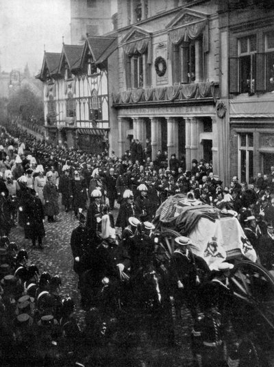 Processione funebre della Regina Vittoria, 1901 da Unbekannt