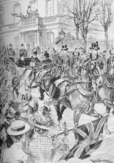 Ultima visita della regina Vittoria a Londra, marzo 1900 da Unbekannt