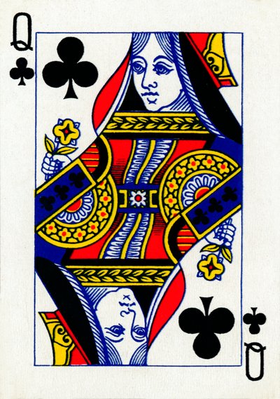 Regina di fiori da un mazzo di carte da gioco Goodall & Son Ltd., c1940 da Unbekannt