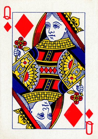 Regina di Quadri da un mazzo di carte da gioco Goodall & Son Ltd., c1940 da Unbekannt