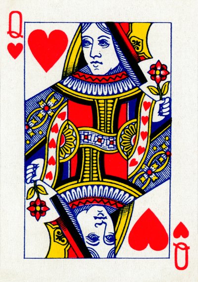 Regina di cuori da un mazzo di carte da gioco Goodall & Son Ltd., c1940 da Unbekannt