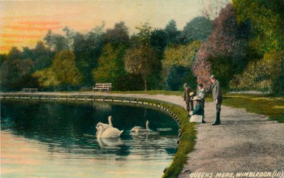 Queens Mere, Wimbledon, c1910 da Unbekannt