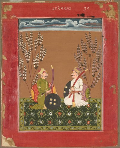 Raga Suramananda, pagina da una serie di Ragamala da Unbekannt
