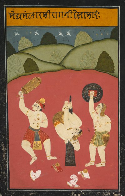 Ragini Desakh di Meghamalhar, c. 1770-1790 da Unbekannt