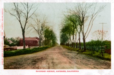 Railroad Avenue, Hayward, California, 1905 da Unbekannt