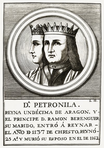 Raimondo Berengario IV di Barcellona e Petronilla Regina d