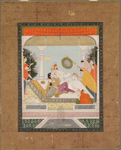 Raja con il suo amato, c. 1790 - 1800 da Unbekannt