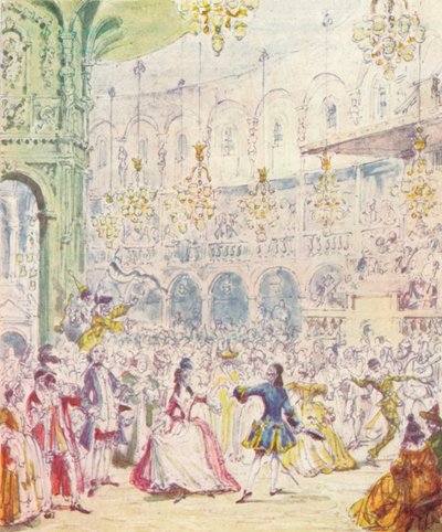 Randulph e Hilda che ballano nella Rotonda ai Giardini di Ranelagh, 1842, 1903 da Unbekannt