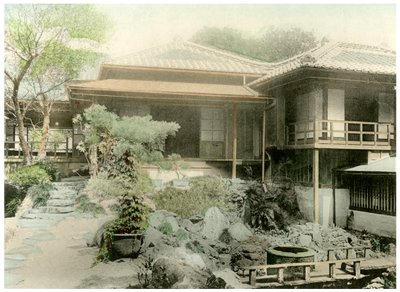 Angolo posteriore di una casa giapponese, 1904 da Unbekannt