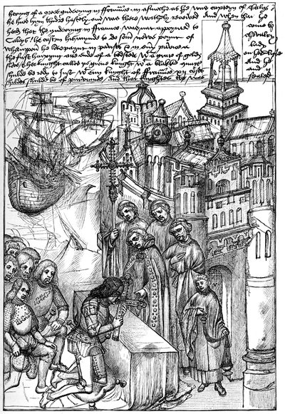 Accoglienza di Richard de Beauchamp, conte di Warwick da Unbekannt