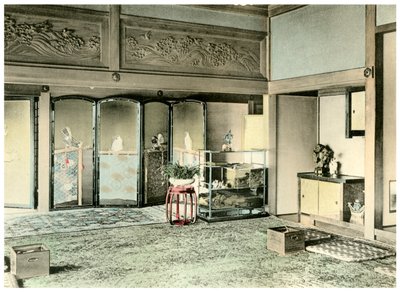 Sala di ricevimento in una casa di un nobile giapponese da Unbekannt
