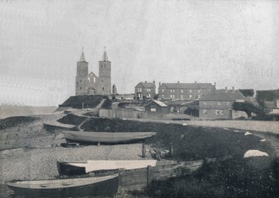 Reculver - Il villaggio e le torri di Reculver, 1895 da Unbekannt