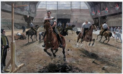 Prove per il Torneo Militare Reale alla Agricultural Hall, Islington, Londra, 1886 da Unbekannt