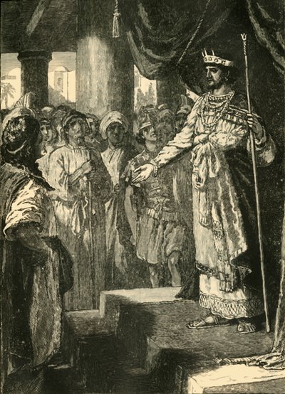Roboamo accetta il consiglio dei giovani, 1890 da Unbekannt