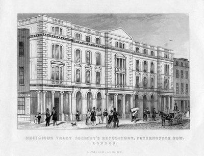Deposito della Religious Tract Society, Paternoster Row, Londra, 19° secolo da Unbekannt
