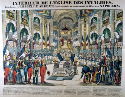 I resti di Napoleone I sono portati agli Invalides a Parigi, 15 dicembre 1840 da Unbekannt