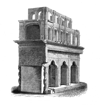 Resti del Santuario di Edoardo il Confessore, Abbazia di Westminster, 1845 da Unbekannt