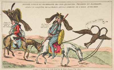 Rientro gioioso e trionfale dei Don-Chisciotte Prussiani in Germania, dopo la conquista... da Unbekannt
