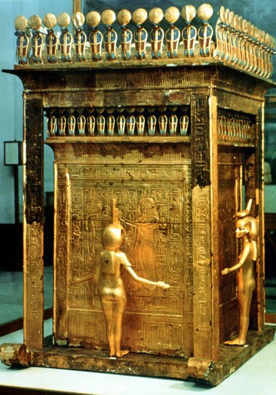 Replica del petto canopico dalla tomba di Tutankhamon, Egitto da Unbekannt