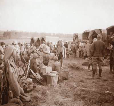 Sosta, Genicourt, nord della Francia, c1914-c1918 da Unbekannt
