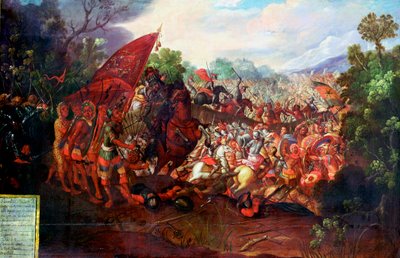 Ritirata di Hernando Cortes da Tenochtitlan, Messico, 1520 da Unbekannt