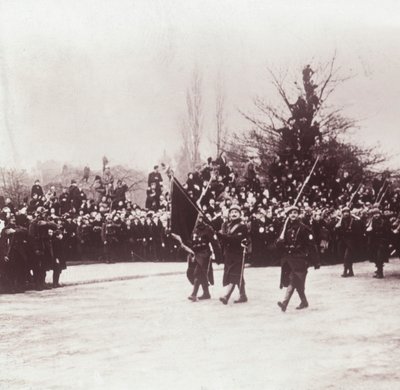 Ritorno dei belgi a Liegi, Belgio, c1914-c1918 da Unbekannt
