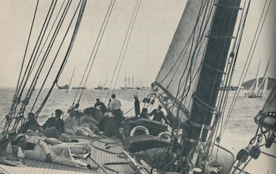 Le più grandi barche da corsa britanniche competono durante la Cowes Week, 1937 da Unbekannt