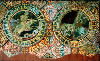 Riccardo Cuor di Leone e Saladino in combattimento a cavallo, 1191 XIII secolo da Unbekannt