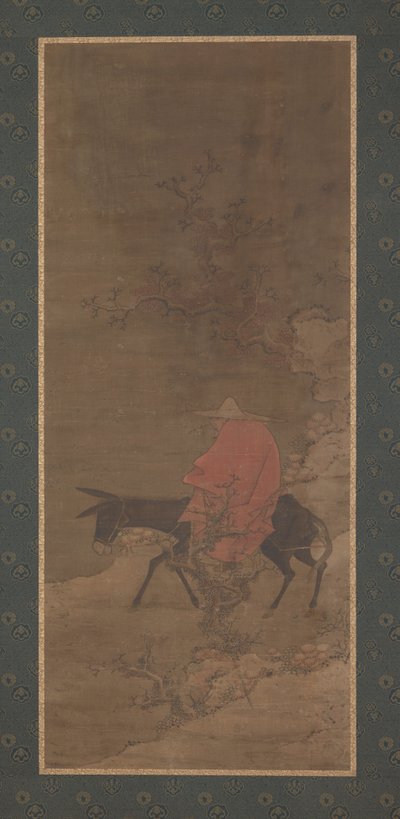 Cavalcando nella neve in cerca di fiori di prugna, Dinastia Ming o Qing, XVII secolo da Unbekannt