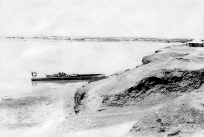 Riva destra del fiume Tigri e Samarra, Mesopotamia, 1918 da Unbekannt