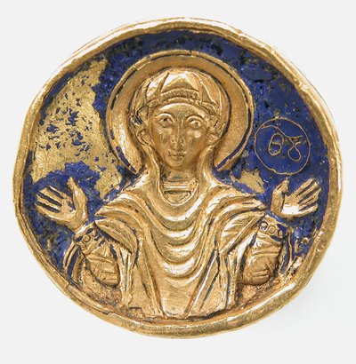Anello con smalto, bizantino, stile del XII-XIII secolo da Unbekannt