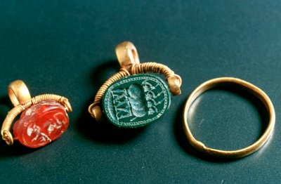 Anelli con iscrizione, gioielli, Tunisia da Unbekannt
