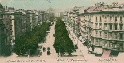 Ringstraße Kärntner Ring, Vienna da Unbekannt