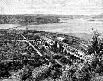 Rio Laja e la confluenza del Biobio, Cile, 1895 da Unbekannt