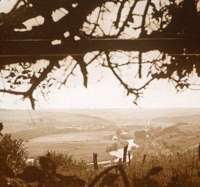 Fiume Mosa visto dalle trincee, Verdun, Francia settentrionale da Unbekannt