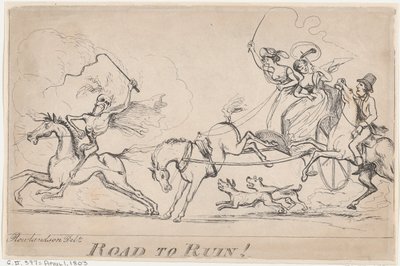 Strada verso la rovina!, 1 aprile 1803 da Unbekannt