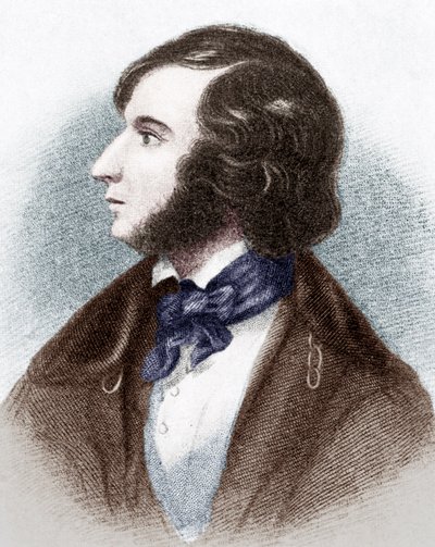 Robert Browning - ritratto del poeta e drammaturgo inglese da Unbekannt