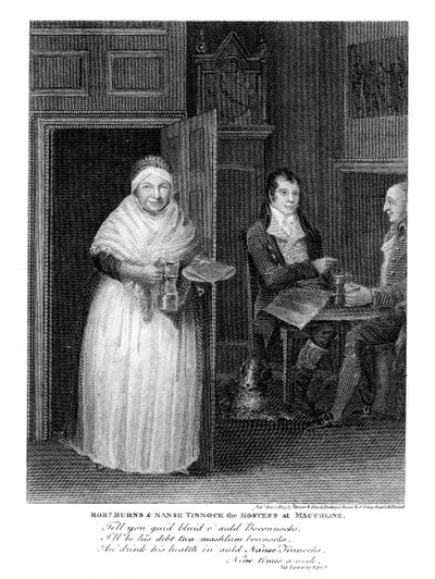 Robert Burns 1759-1796, poeta scozzese, 1805 da Unbekannt