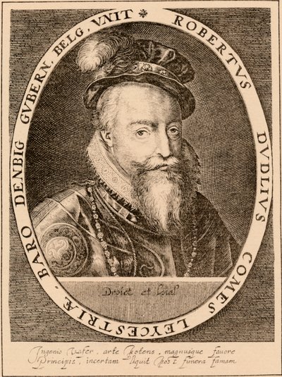 Robert Dudley, 1º conte di Leicester 1532-1588, nobile inglese, 1889 da Unbekannt