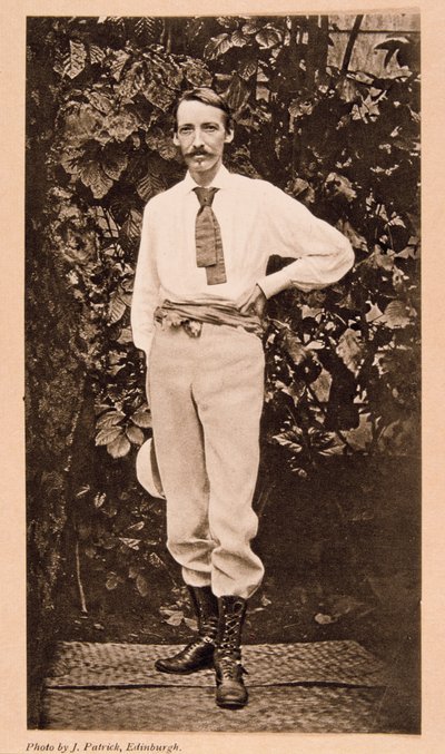 Robert Louis Stevenson a Samoa, c. 1890 da Unbekannt