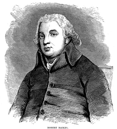 Robert Raikes, filantropo e editore inglese, 1780 1880 da Unbekannt