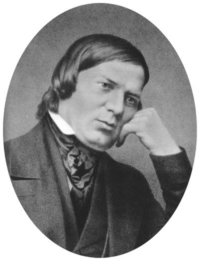 Robert Schumann 1810-1856, compositore tedesco, estetista e critico musicale influente da Unbekannt