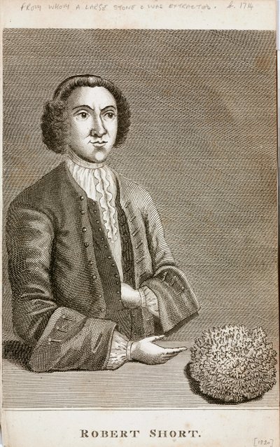 Robert Short, curiosità medica, c. 1750 da Unbekannt